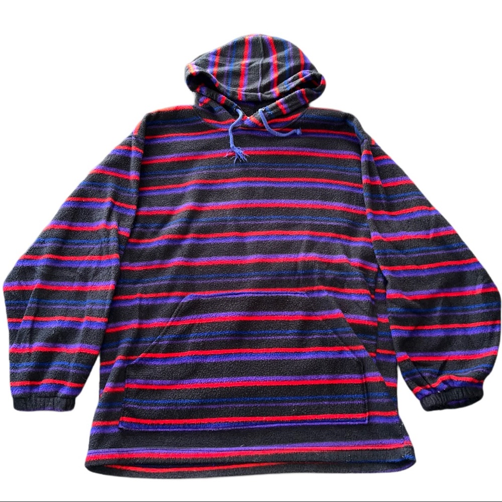 Vintage Blazer Striped Fleece Hoodie